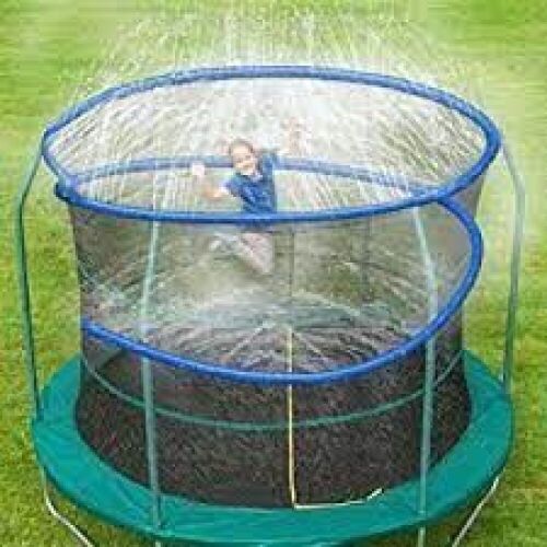 Artbeck Thicken Trampoline Sprinkler, 39', Blue  - Lot 378