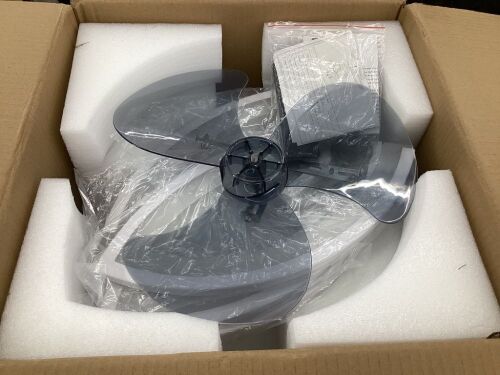 LENIVER 30" Flush Mount Smart Ceiling Fan with Lights, Remote APP Control, White  - Lot 467