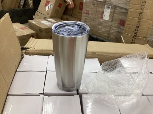 Stainless Steel Tumblers with Lids, 20 oz, 36 Pack  - Lot 475
