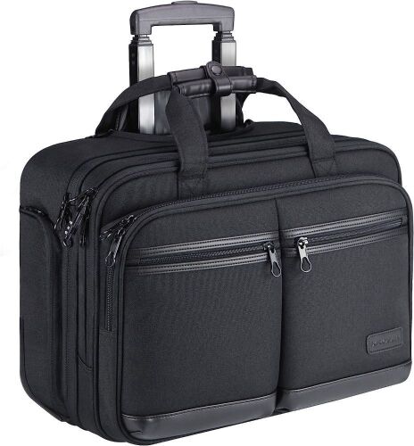 KROSER Rolling Laptop Briefcase, Fits Up to 17.3 Inch Laptop  - Lot 572