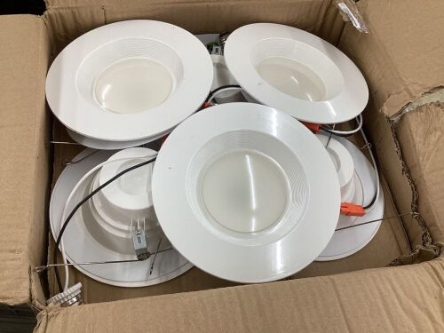 Sunco 12 Pack LED Recessed Lighting 6 Inch, 5000K Daylight, Baffle Trim, 13W, 1050 LM, Damp Rated, Retrofit Installation - Lot 584