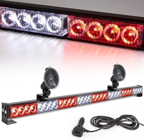 35.5" Traffic Advisor LED Light Bar, Red/White  - Lot 593