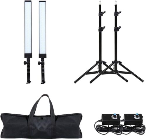 Photography Studio Lights with Tripod Stand, Set of 2  - Lot 595