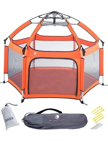 POP 'N GO Premium Portable, Lightweight, Pop Up Pack and Play Toddler Play Yard w/Canopy and Travel Bag  - Lot 318