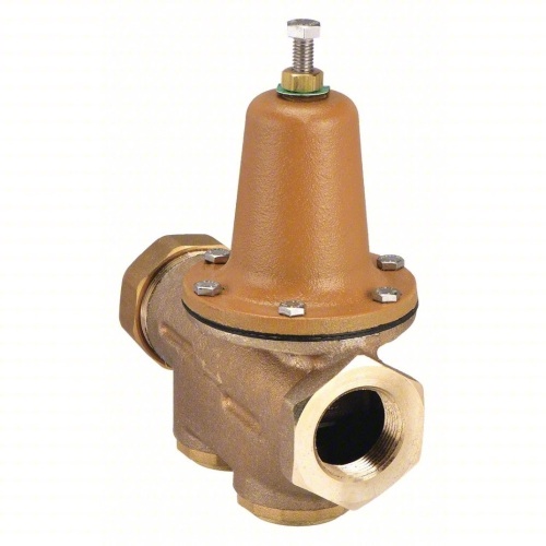 WATTS Water Pressure Reducing Valve: LF25AUB-Z3, Lead Free Brass, 1/2 in, FNPT Union x FNPT  - Lot 439