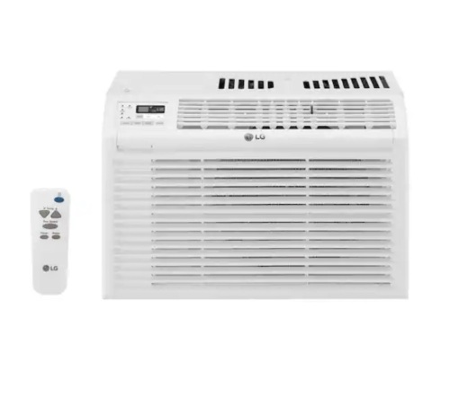 LG 6,000 BTU 115-Volt Window Air Conditioner Cools 250 Sq. Ft. with Remote - Lot 93