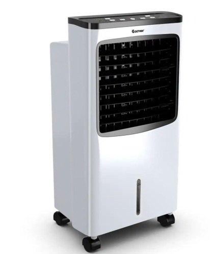 Costway 215 CFM 3-Speed Portable Evaporative Cooler Air Cooler Fan Filter Humidify Anion For 400 Sq.Ft. with Remote Control - Lot 170