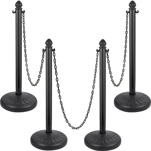 VEVOR 4pc Plastic Stanchion w/ 39.5in Long Chains - Lot 298