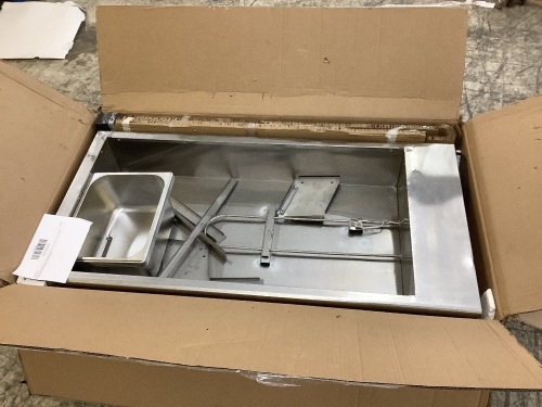 VEVOR 110V Bain Marie Food Warmer 6 Pan 66qt with Tempered Glass Shield   - Lot 267