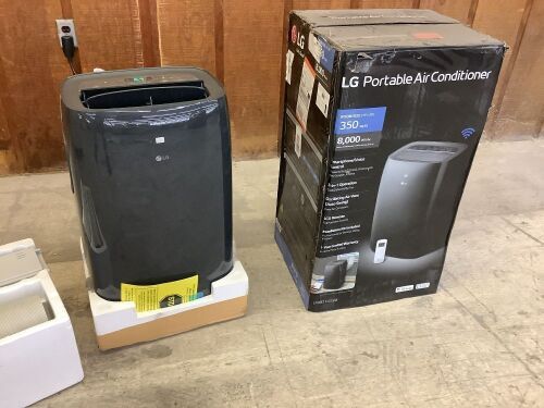 LG 8,000 BTU (DOE) 115-Volt Portable Air Conditioner Cools 350 Sq. Ft. with Dehumidifier Function, Wi-Fi Enabled - Lot 53