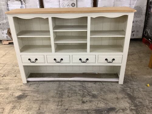 Solid Oak Hutch  - Lot 220