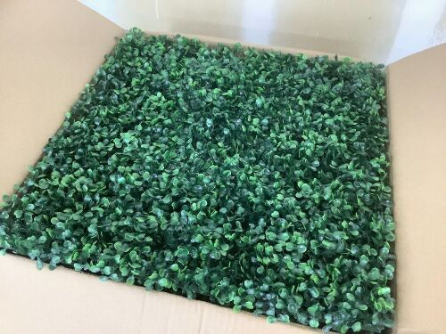 Faux Boxwood Panels, 6 pc  - Lot 697