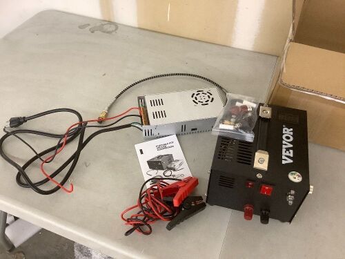 VEVOR PCP Air Compressor 12V DC 110V AC 4500Psi  - Lot 636