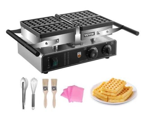 VEVOR 1600W Commercial Waffle Maker  - Lot 657