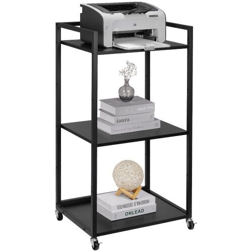 VEVOR Height Adjustable 3 Tier Printer Stand with Storage Shelves  - Lot 652