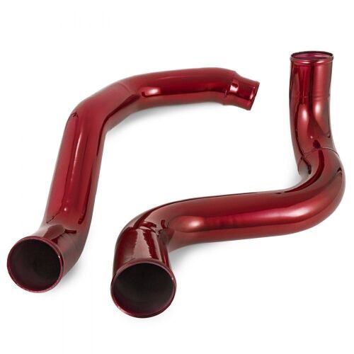 Red Turbo Intercooler Pipe Boot Kit CAC Tubes for 03-07 Ford 6.0L Powerstroke - Lot 682