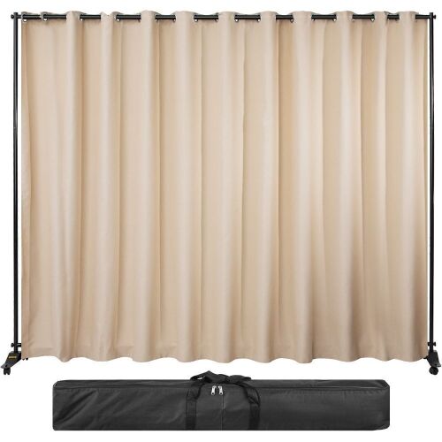 VEVOR Expandable Room Divider 8 ft x 10 ft, 4 Rolling Wheels - Lot 643