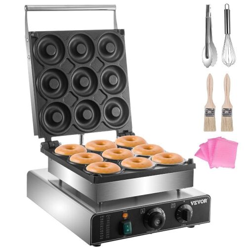 VEVOR Electric 9 Holes Commercial Donut Machine, 2000W  - Lot 414