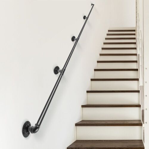 Lot of (2) VEVOR 13FT Pipe Staircase Handrail, 440LBS Load Capacity  - Lot 628