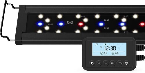 NICREW SkyLED Plus Aquarium Plant Light with Ramp Up and Dim Down, Spectrum Adjustable and Lighting Schedule Programmable with Controller, 36-48 Inches, 36 Watts  - Lot 314