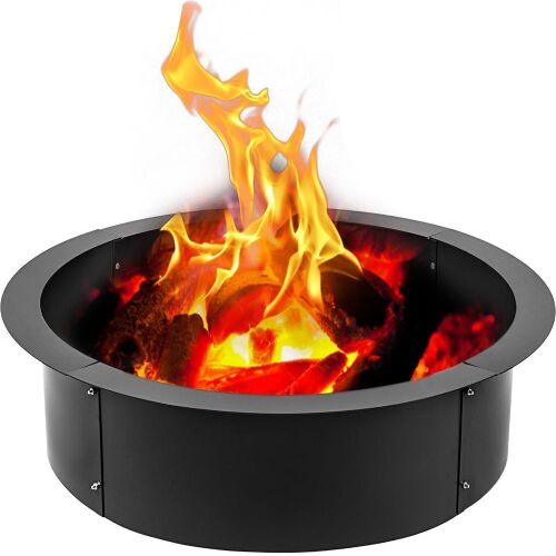 VEVOR Fire Pit Ring 36-Inch Outer/30-Inch Inner Diameter, 3.0mm Thick Heavy Duty Solid Steel - Lot 321