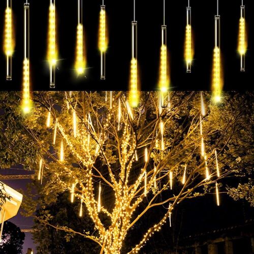 Aluan Meteor Shower Rain Lights 20 Tube, Warm White  - Lot 335