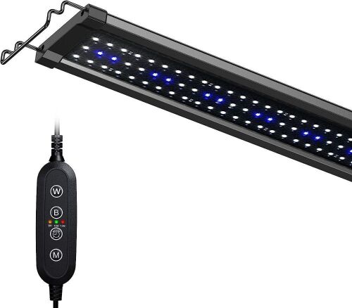 NICREW ClassicLED Gen 2 Aquarium Light, Dimmable with 2-Channel Control, White and Blue LEDs, High Output, 36 to 48 Inch, 32 Watts  - Lot 406