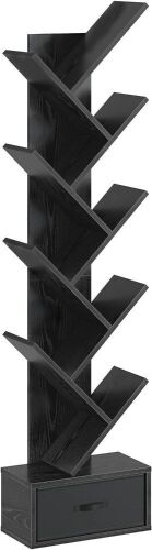 Rolanstar 9 Shelf Tree Bookshelf with Drawer  - Lot 416