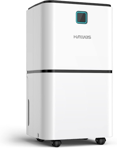 HUMILABS 1500 Sq. Ft 22 Pints Dehumidifier with Auto or Manual Drainage, Intelligent Humidity Control, Auto Defrost and 24HR Timer   - Lot 99