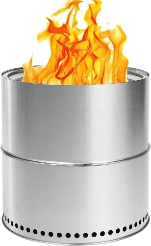 Yumpanda Stainless Steel 16" Smokeless Outdoor Fire Pit - Lot 127