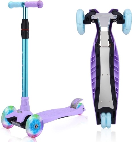 Wonder View Kids 3 Wheel Scooter, Height Adjustable, Extra Wide Deck    - Lot 429