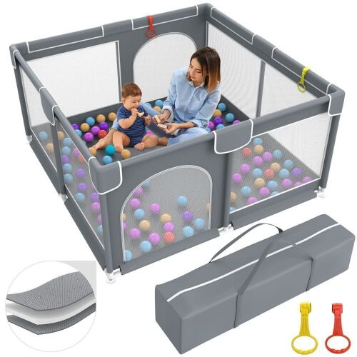 Fanbufan Baby Playpen with Anti-Slip Base 51" x 51" x 27"  - Lot 547
