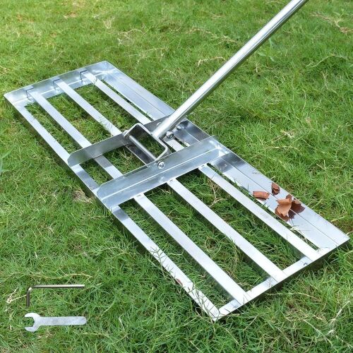 Scalebeard Lawn Leveling Rake with 7' Handle for Garden Backyard Golf/Lawn, 30" x 10" - Lot 567