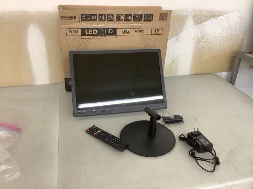 17" TV with Stand & Remote - Incorrect Box  - Lot 159