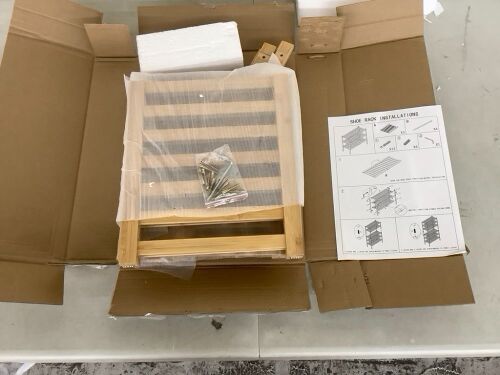 3 Tier Bamboo Shoe Rack  - Lot 164