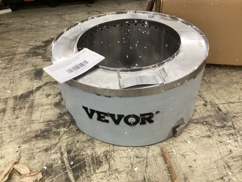 VEVOR Stainless Steel Stove Smokeles Fire Pit, 27.6 inch Diameter - Broken Foot, Dented  - Lot 442