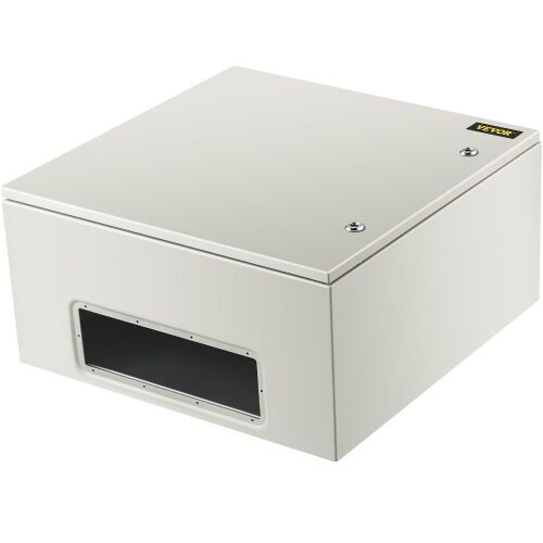 VEVOR 24 x 24 x 12'' NEMA 4X Steel Electrical Box, IP66 Waterproof & Dustproof, Outdoor/Indoor Electrical Junction Box, with Mounting Plate - Lot 472