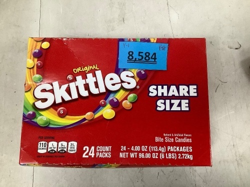 Skittles Share Size (24 Count) - Lot 8584