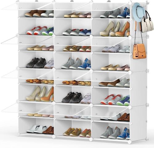 HOMIDEC 8-Tier Shoe Rack Organizer for 48 Pair Shoes - Lot 315