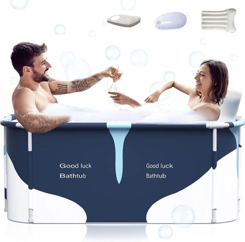 Extra Large Portable Foldable Bathtub with Cover 53"  - Lot 371