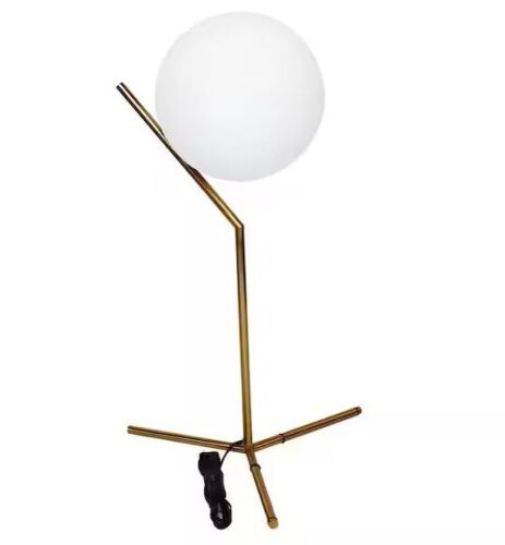 Modern LED Table Lamp with Glass Ball Shade - Lot 181