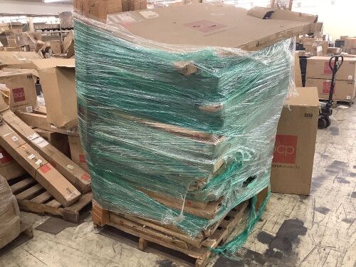 Pallet of Fireplace Screens & Faux Ivy Privacy Screens  - Lot 281
