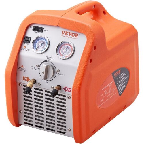 VEVOR Portable 3/4 HP Refrigerant Recovery Machine with High Pressure Protection 110V 60Hz  - Lot 79