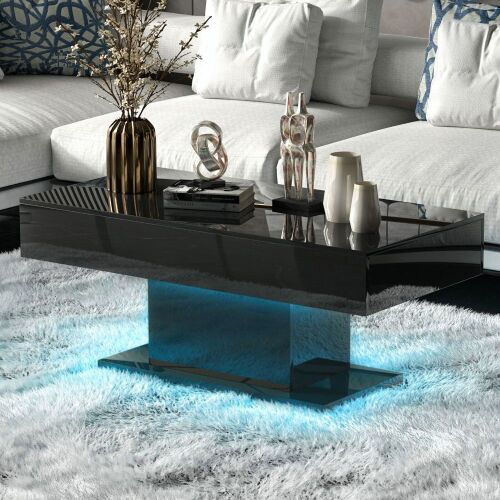 High Gloss LED Coffee Table  - Lot 278
