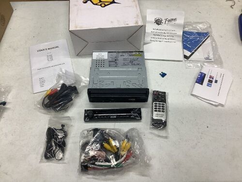 7" Flip Up Touch Screen Car Multimedia Player with Backup Camera  - Lot 275
