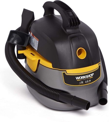 WORKSHOP Portable Wet/Dry Vacuum Cleaner, 2.5-Gallon, 1.75 Peak HP  - Lot 463