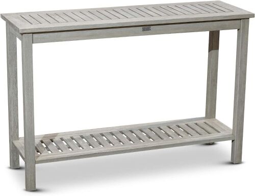 DTY Outdoor Living Longs Peak Eucalyptus Console Table, Driftwood Gray  - Lot 272