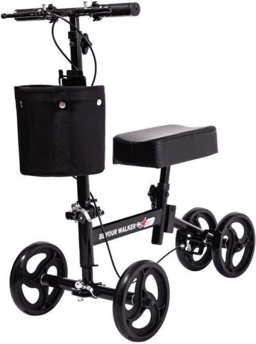 ELENKER Knee Scooter with Basket Dual Braking System - Lot 529