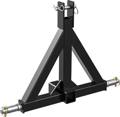 RbhAuto 3 Point 2" Trailer Hitch Receiver Category 1 Heavy Duty Tractor Drawbar Quick Hitch Adapter - Lot 123