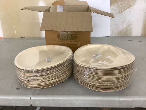 EcoSoul Palm Leaf Plates, 10" Round, 50ct - Lot 143